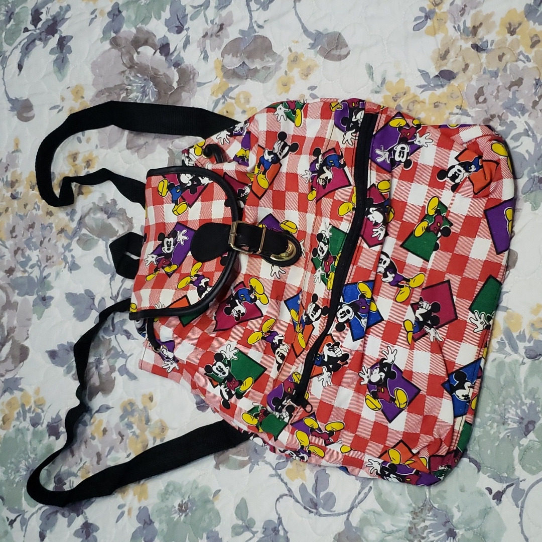 Mickey Mouse Drawstring Backpack 90s